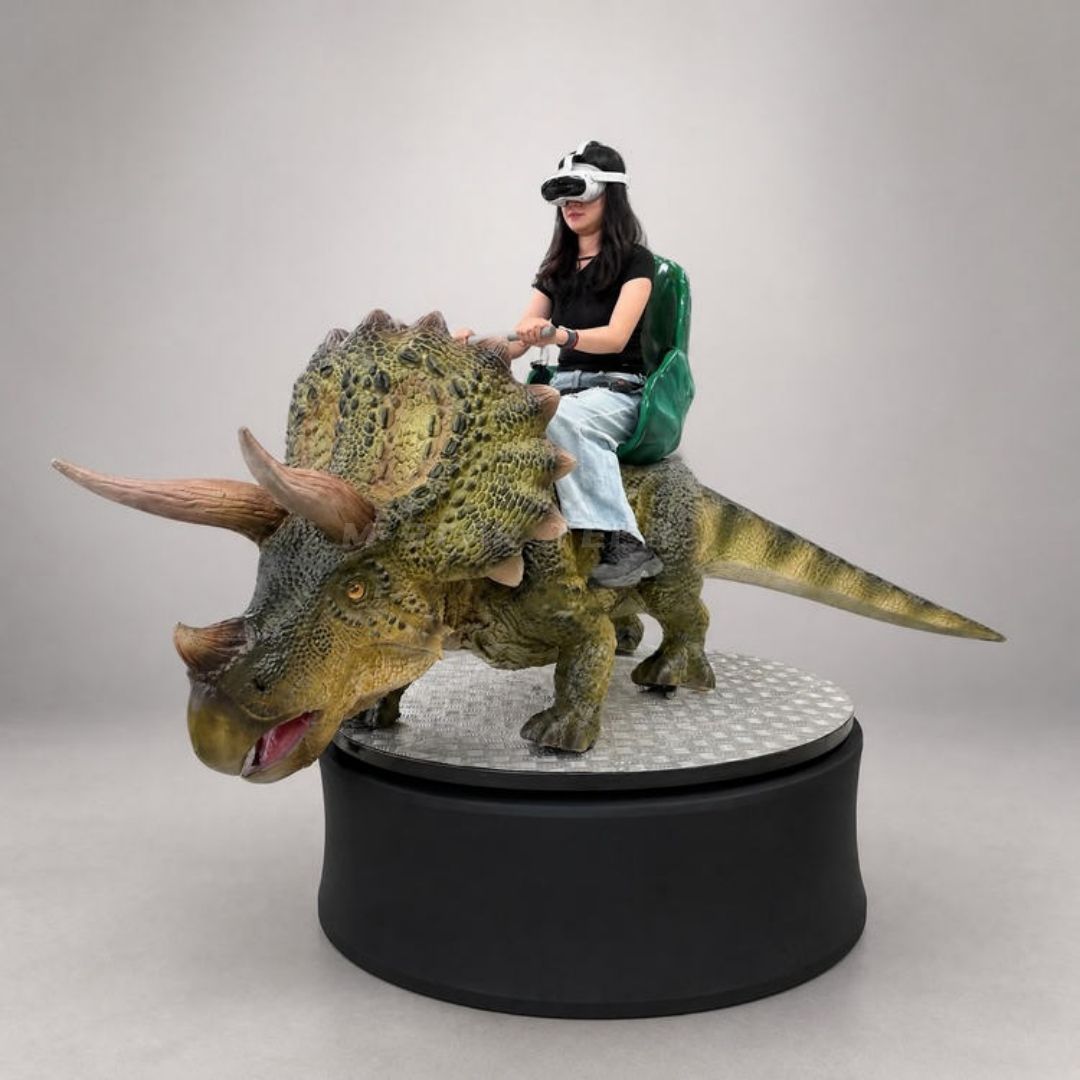 Animatronic Triceratops VR Ride