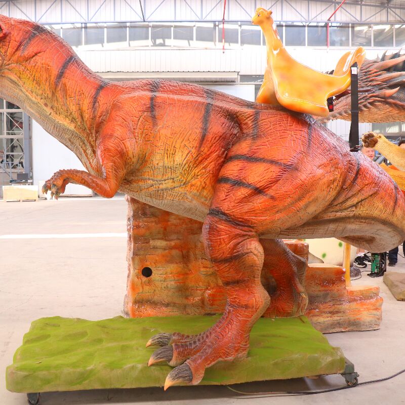 Simulated T-Rex Riding Experience