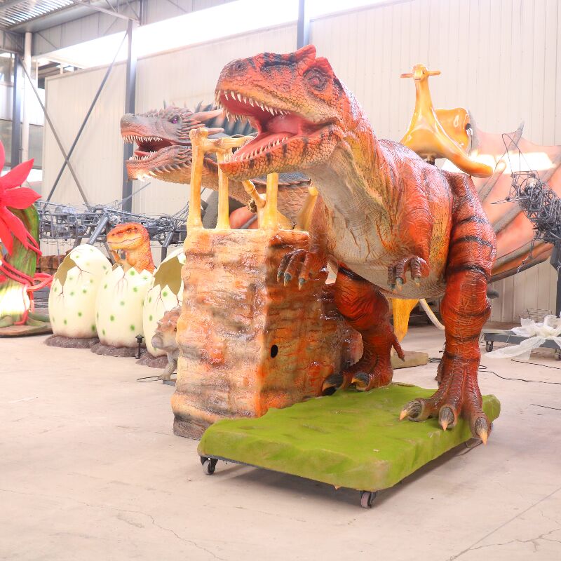 Simulated T-Rex Riding Experience