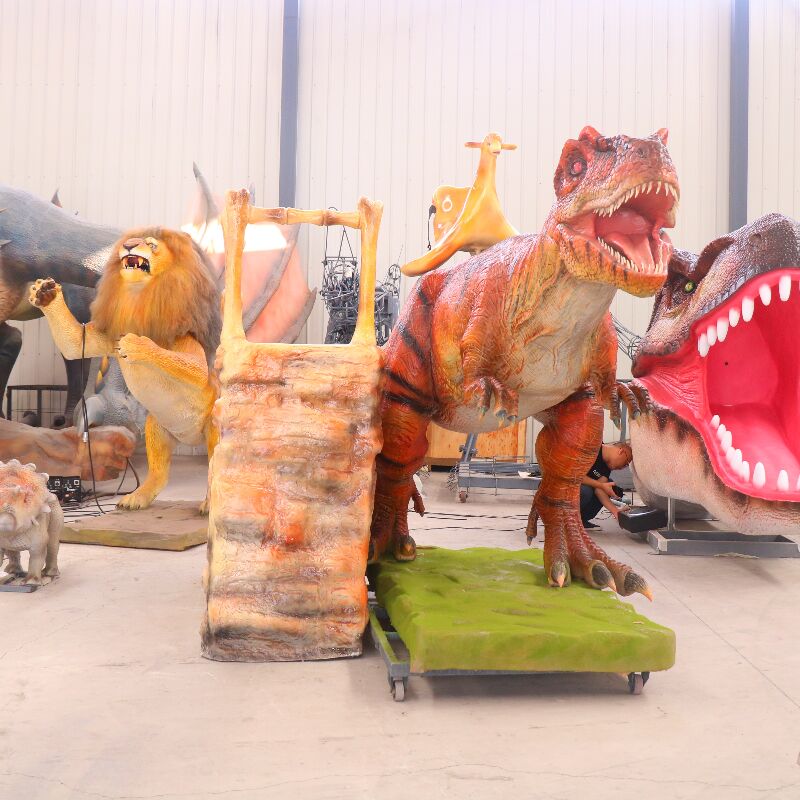 Simulated T-Rex Riding Experience